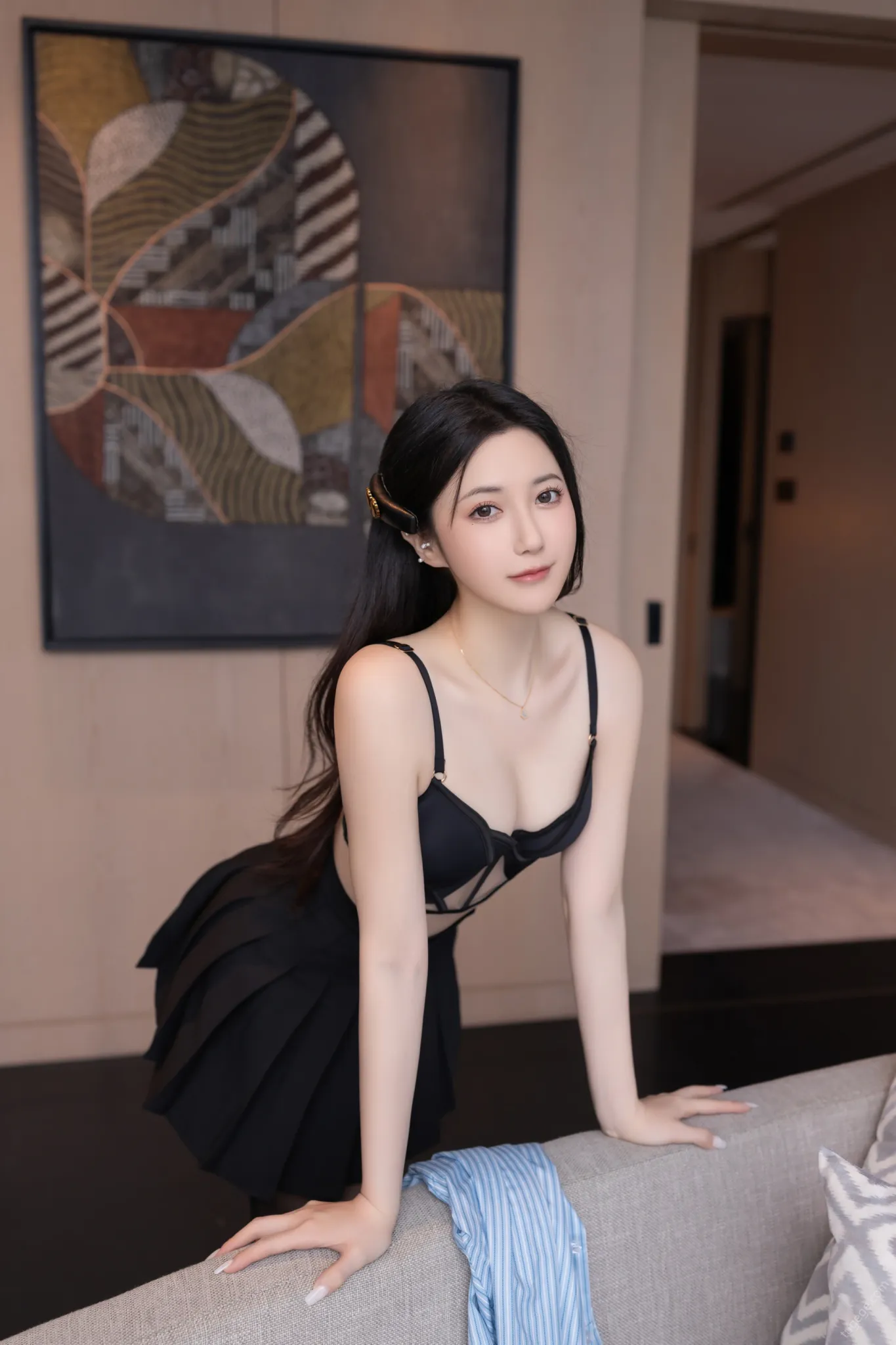 青春悄然绽放——鱼子酱Fish的“校园少女”写真物语